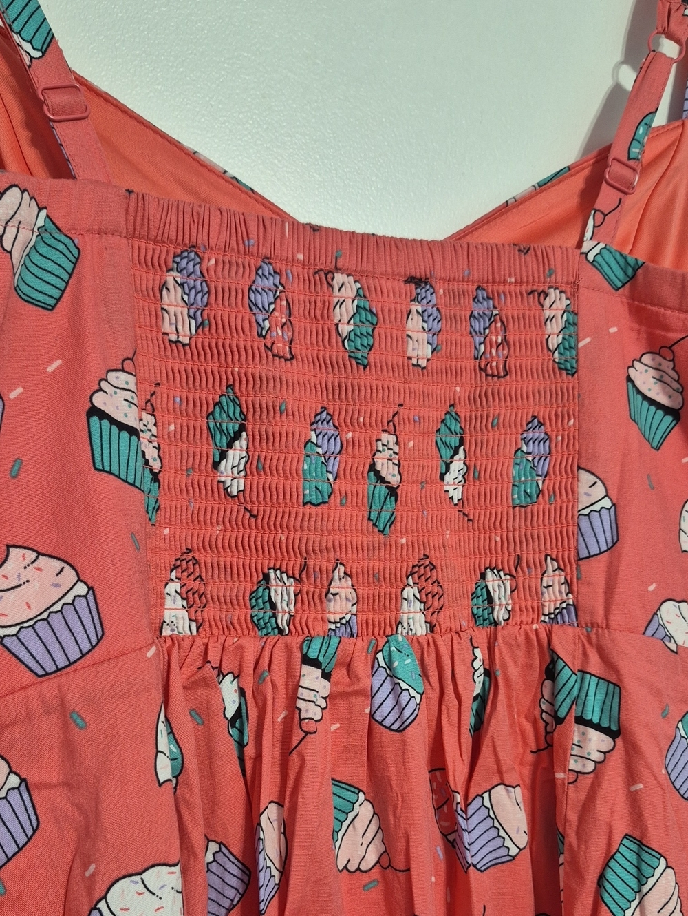 TORRID Coral Cupcake Print Sundress - Picture 7 of 10